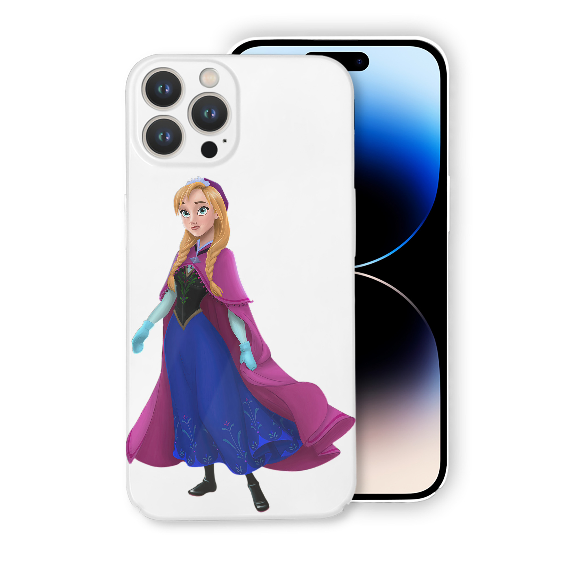 （画像用） アナと雪の女王 アンナ エルサ Frozen Anna Elsa 【iPhone 14シリーズ対応】ハードケース